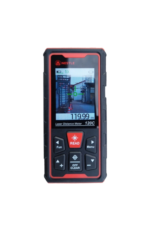 Nestle NDL-120C žalio spindulio lazerinis atstumų matuoklis su kamera ir integruotu Bluetooth (120m, ±2,0mm)