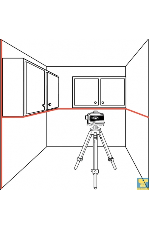 Spectra LT360G - 3-jų 360° susikertančių linijų žalias lazeris - Image 4